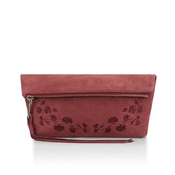 Rare NWT Rebecca Minkoff Leather Clutch Foldover Bag - Picture 3 of 9